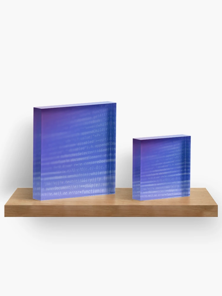 Thumbnail 3 of 5, Acrylic Block, Program Code on Screen designed and sold by Inimma.