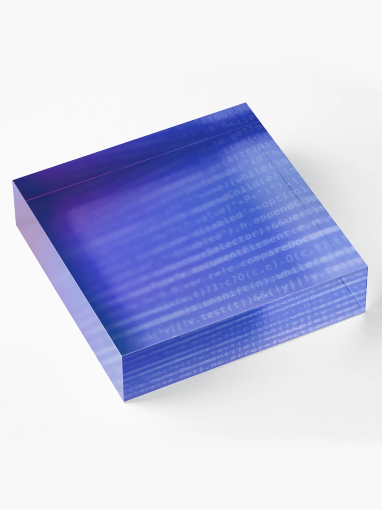 Thumbnail 4 of 5, Acrylic Block, Program Code on Screen designed and sold by Inimma.