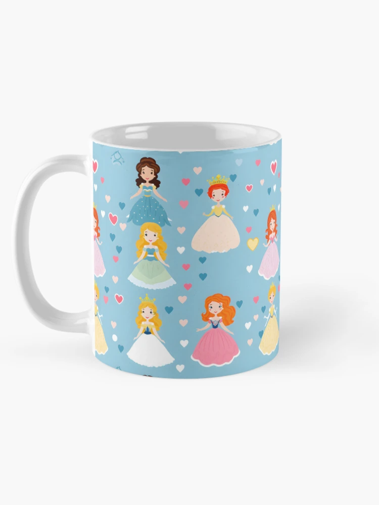 Thumbnail 5 of 6, Coffee Mug, Princesses Pattern 4 designed and sold by DigitalPatternx.