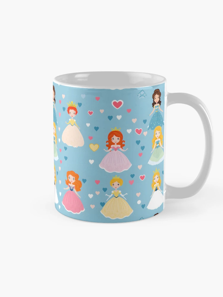 Thumbnail 3 of 6, Coffee Mug, Princesses Pattern 4 designed and sold by DigitalPatternx.