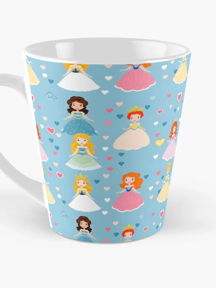 Thumbnail 3 of 4, Coffee Mug, Princesses Pattern 4 designed and sold by DigitalPatternx.