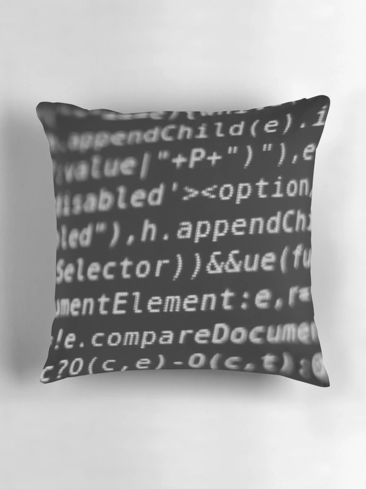 Thumbnail 3 of 4, Pillow, Program Code on Screen designed and sold by Inimma.