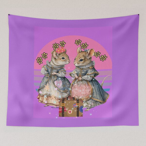 Item preview, Little mice with dress. designed and sold by Mati Robledo.