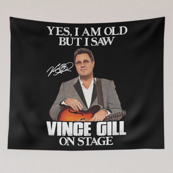 Item preview, Funny Gift Yes I'M Old But I Saw Vince Gill On Stage Classic Fan designed and sold by ArchiePeaArt.