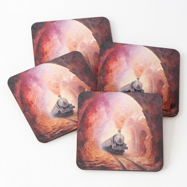 Item preview, The Pink Railroad Passage Beyond the Dark designed and sold by boggshopz.