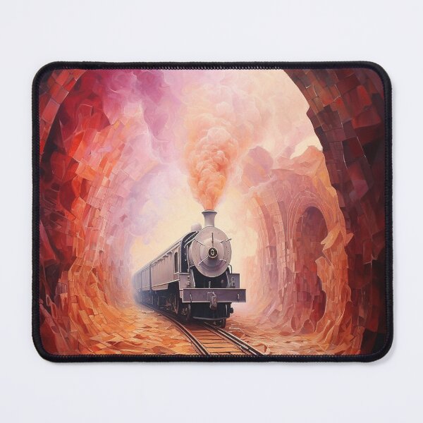 Item preview, The Pink Railroad Passage Beyond the Dark designed and sold by boggshopz.