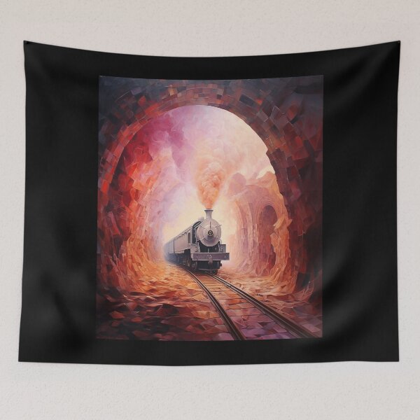 Artikelvorschau, Die Pink Railroad Passage Jenseits der Dunkelheit entworfen und verkauft von boggshopz.