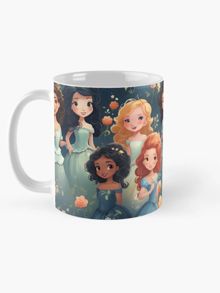 Thumbnail 5 of 6, Coffee Mug, Princesses Pattern 5 designed and sold by DigitalPatternx.
