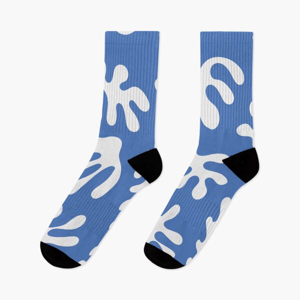 Item preview,  Abstract Organic Shapes Seamless Blue Pattern designed and sold by minkymoodesigns.