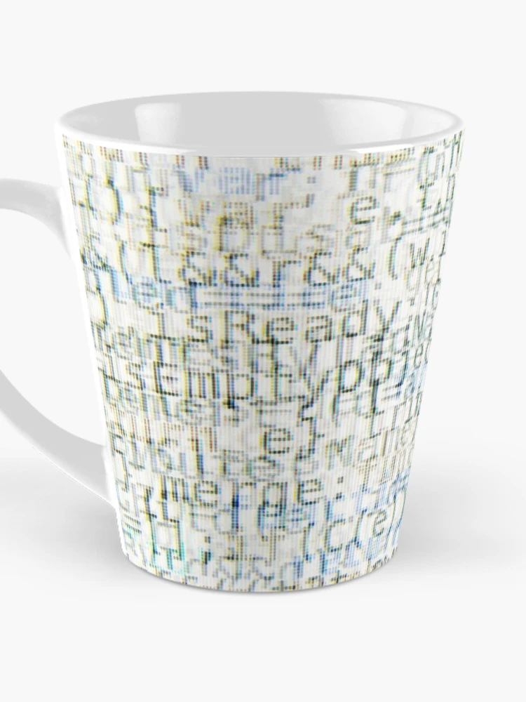 Thumbnail 3 of 4, Coffee Mug, Bright Program Code Abstract Background designed and sold by Inimma.