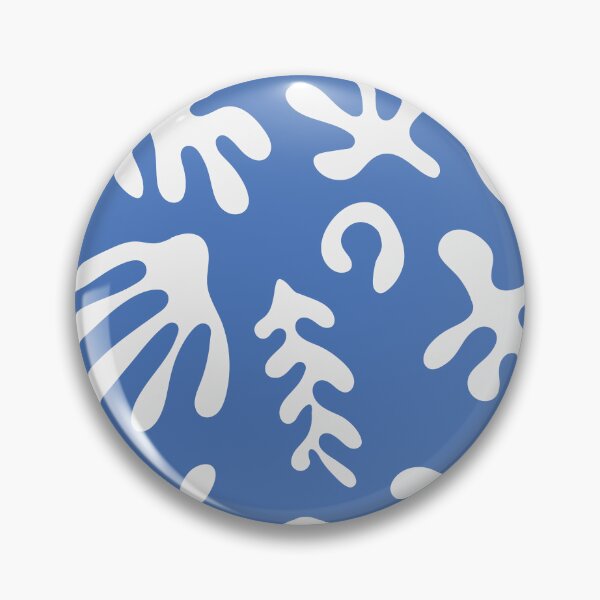 Item preview,  Abstract Organic Shapes Seamless Blue Pattern designed and sold by minkymoodesigns.