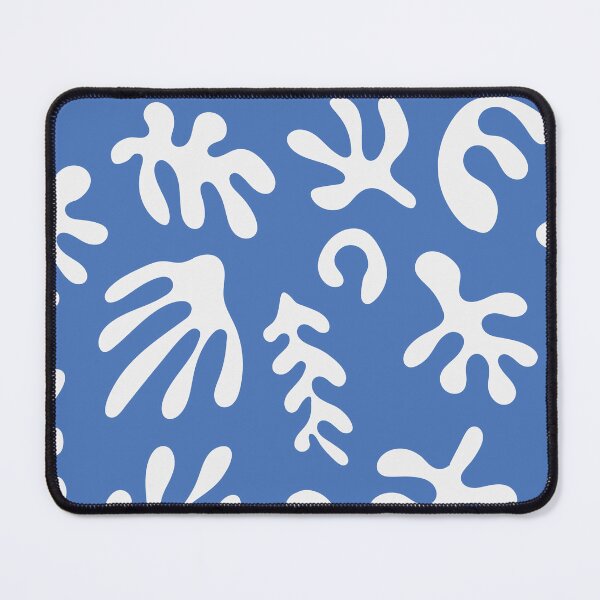 Item preview,  Abstract Organic Shapes Seamless Blue Pattern designed and sold by minkymoodesigns.