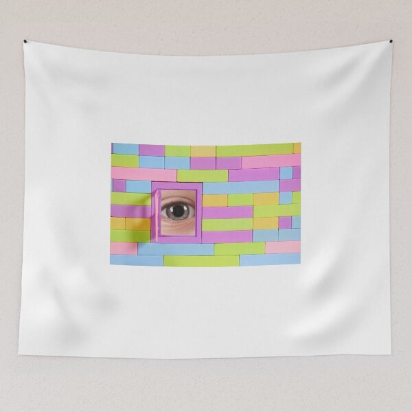 Item preview, toy brick wall with window and eye designed and sold by goceris.