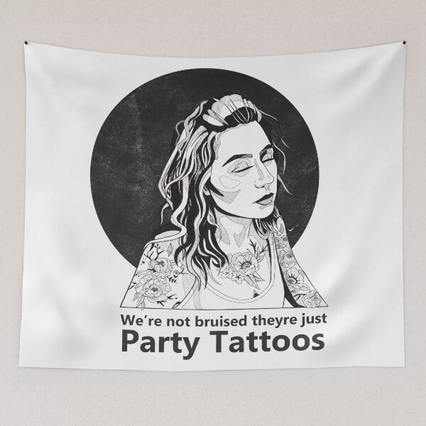 Item preview, Dodie - Party Tattoos - Lyrics  designed and sold by HandMeDownMuse.