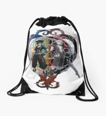 Glitched Drawstring Bag