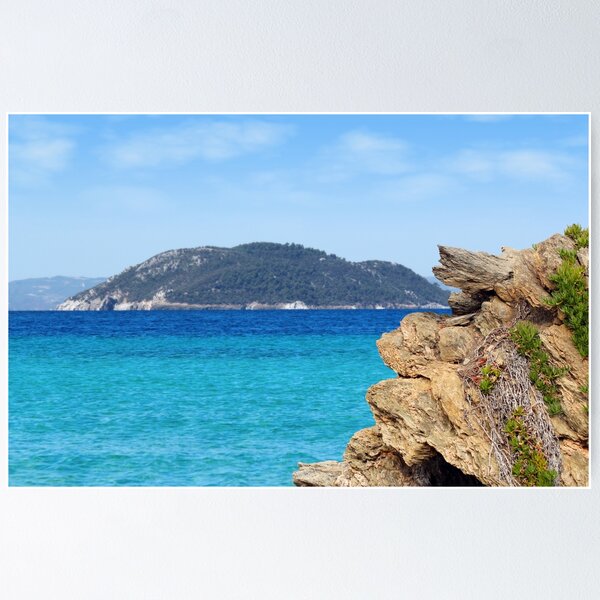 Item preview, paisaje marino con rocas e isla designed and sold by goceris.