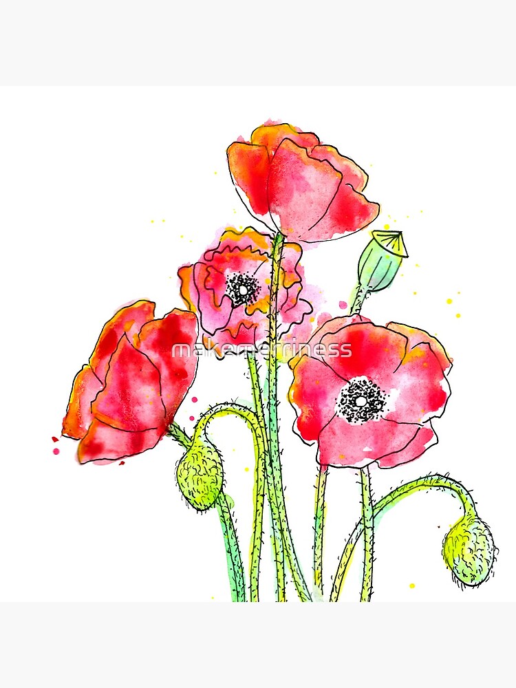Poppies by makemerriness