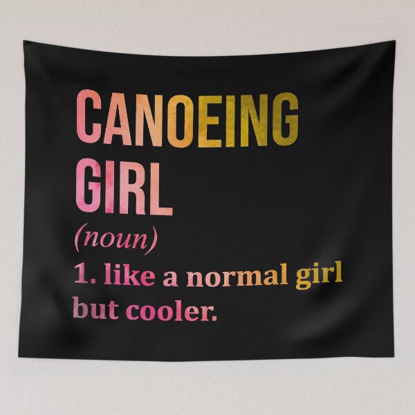 Item preview, Canoeing Girl Definition in Watercolor designed and sold by XCIV.