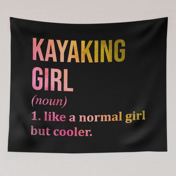 Item preview, Kayaking Girl Definition in Watercolor designed and sold by XCIV.