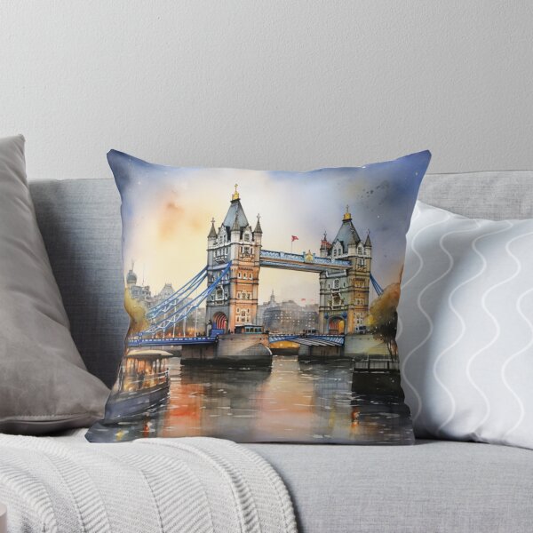 Item preview, Patrón de acuarela de la ciudad de Londres_2 designed and sold by PutsGroup.