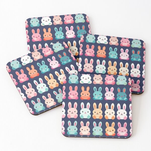 Item preview, Kawaii cute bunny rabbit pattern designed and sold by AeonAcademy.