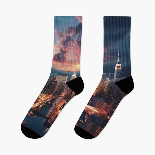 Item preview, New York city watercolor Pattern_1 designed and sold by PutsGroup.
