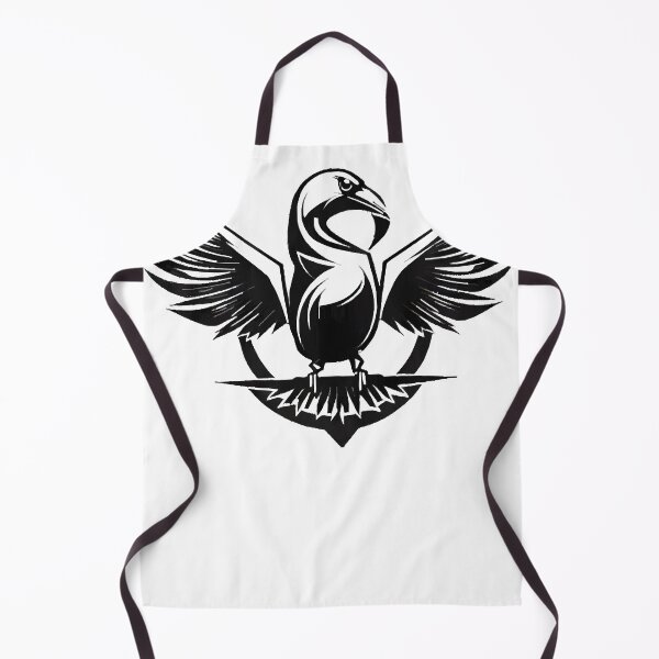 Item preview, Bird emblem black and white wings opened logo designed and sold by liamlawns8.