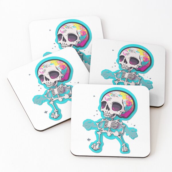 Item preview, Ghostly Embrace - Skeleton and its Ethereal Echo designed and sold by ArtShedUK.