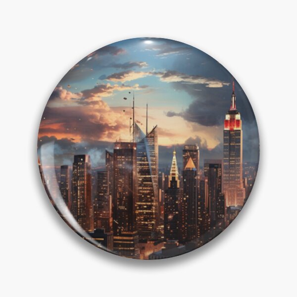 Item preview, Patrón de acuarela de la ciudad de Nueva York_2 designed and sold by PutsGroup.