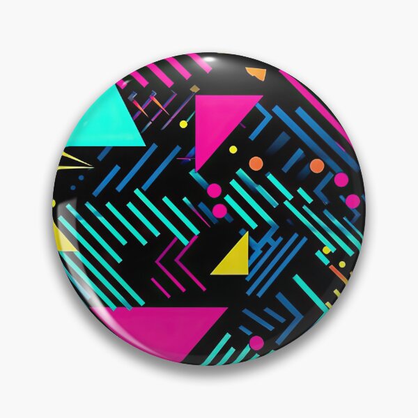 Item preview, 80s and 90s Retro Pop Synthwave Pattern designed and sold by AeonAcademy.