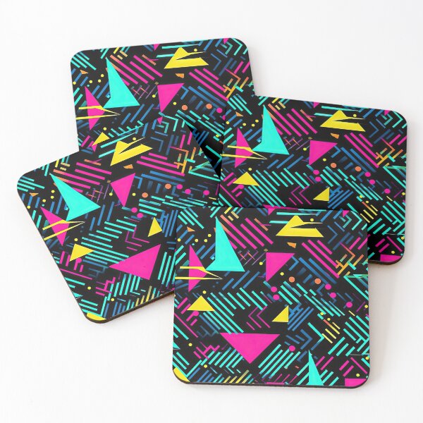 Item preview, 80s and 90s Retro Pop Synthwave Pattern designed and sold by AeonAcademy.