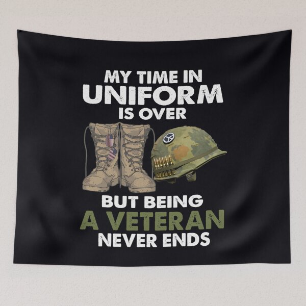 Item preview, My time in uniform is over but being a veteran never end  	 designed and sold by zlzxyhnv31.