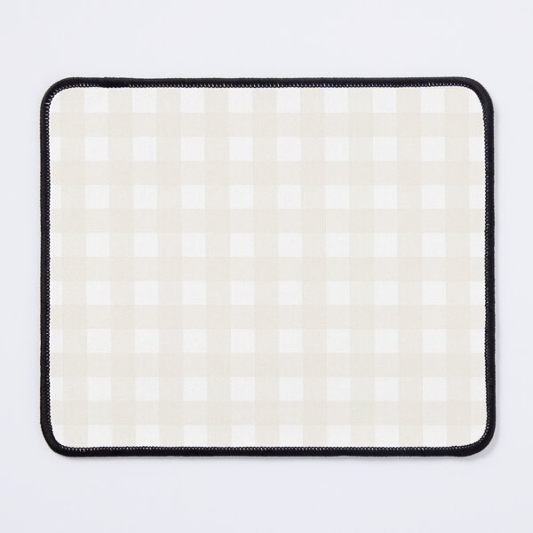 Item preview, Framed Gingham Check Pattern in Pale Beige and White designed and sold by kierkegaard.