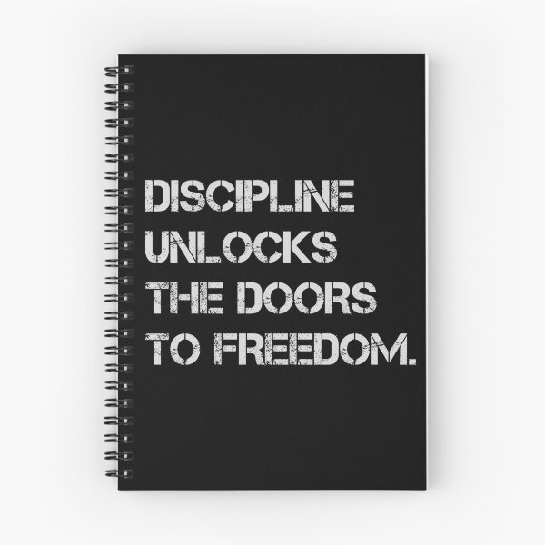 Aperçu de l'œuvre La discipline ouvre les portes de la liberté créée et vendue par ThreadmyCanvas.