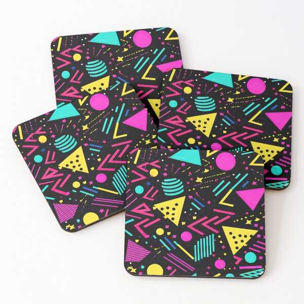 Item preview, Funky 80s and 90s Nostalgia Pop Pattern designed and sold by AeonAcademy.