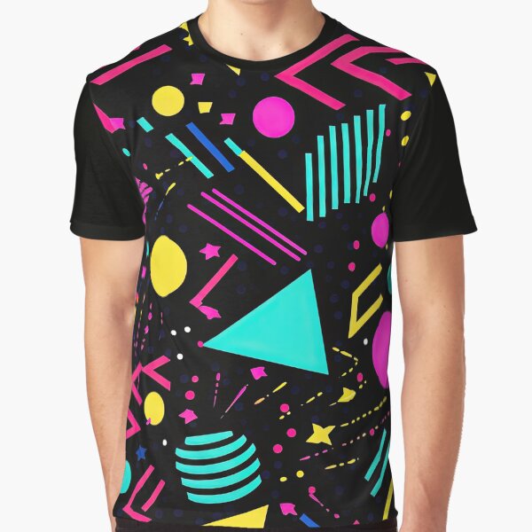 Item preview, Funky 80s and 90s Nostalgia Pop Pattern designed and sold by AeonAcademy.