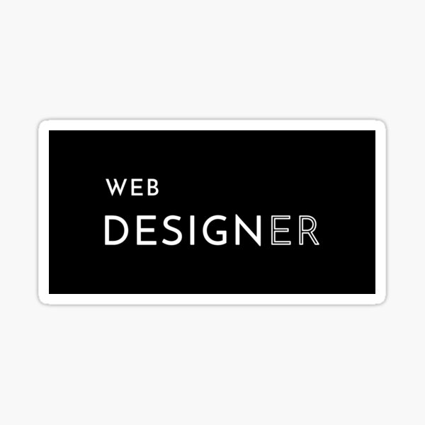 Web Designer Sticker