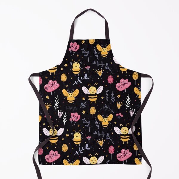 Item preview, cute bee seamless designed and sold by NatthyDesign.