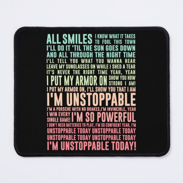 Item preview, UNSTOPPABLE - SIA - music lyrics designed and sold by apsrepcut56.