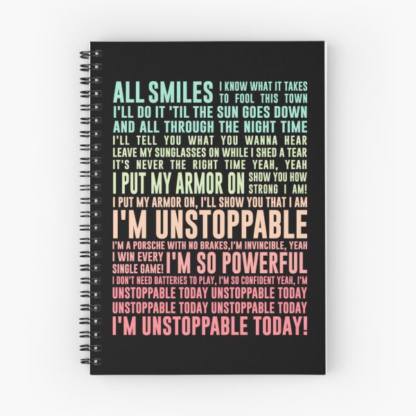 Item preview, UNSTOPPABLE - SIA - music lyrics  	 designed and sold by apsrepcut56.