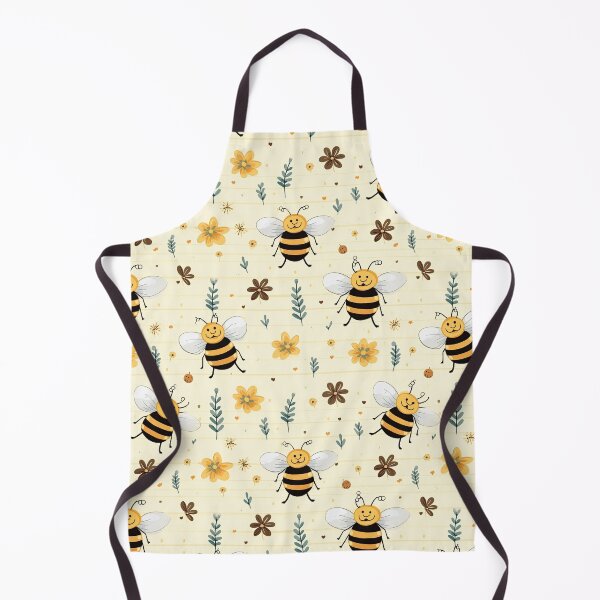 Item preview, cute bee seamless designed and sold by NatthyDesign.