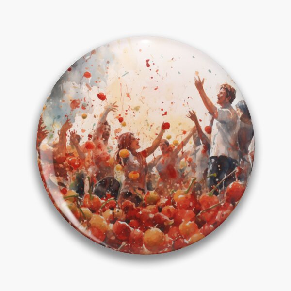 Artikelvorschau, La Tomatina-Aquarellmuster entworfen und verkauft von PutsGroup.