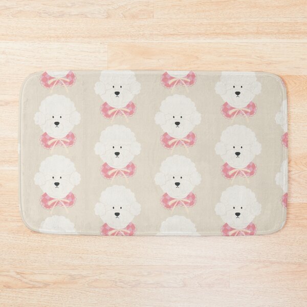 Item preview, Adorable Bichon Frise with Pink Lace Bandana designed and sold by DazziDazzi.