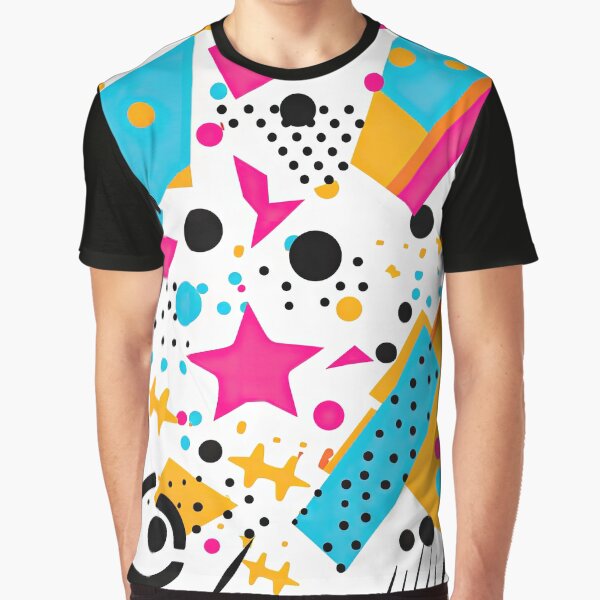 Item preview, Funky 80s and 90s Nostalgia Pop Pattern designed and sold by AeonAcademy.
