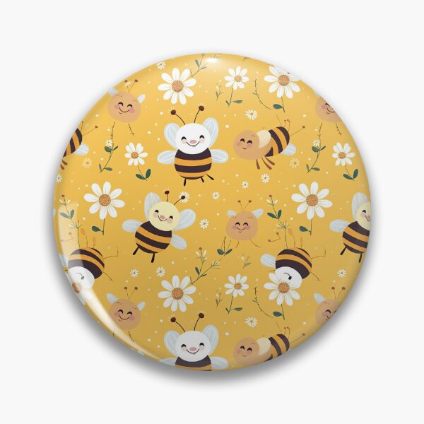 Item preview, cute bee seamless designed and sold by NatthyDesign.
