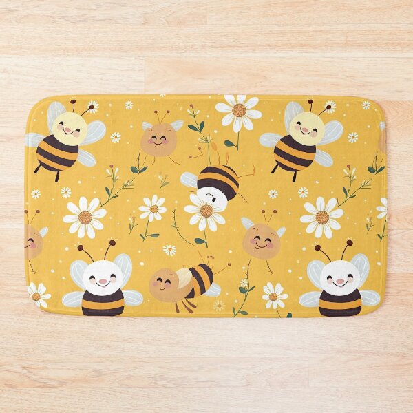 Item preview, cute bee seamless designed and sold by NatthyDesign.