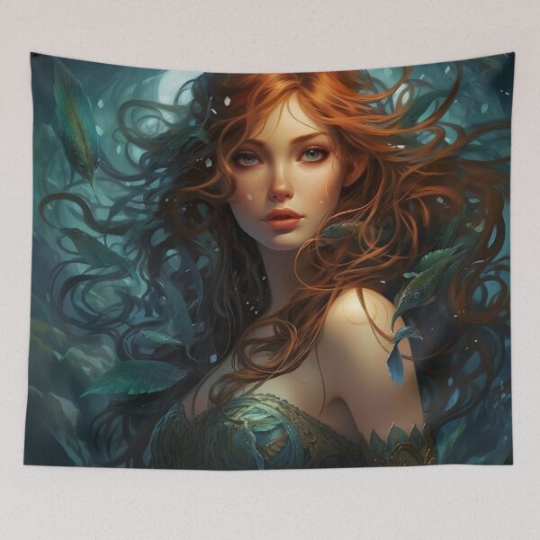 Item preview, Verdant Regalia: The Leaf Queen in Emerald Attire designed and sold by oanaunciuleanu.
