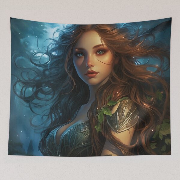Item preview, Verdant Regalia: The Leaf Queen in Emerald Attire designed and sold by oanaunciuleanu.