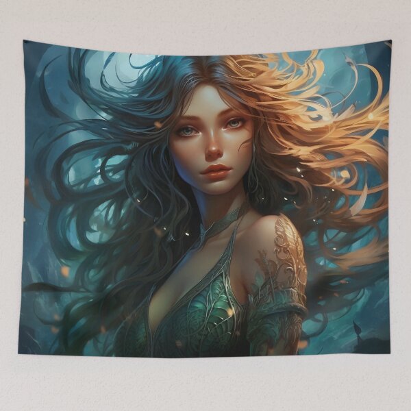 Item preview, Verdant Regalia: The Leaf Queen in Emerald Attire designed and sold by oanaunciuleanu.