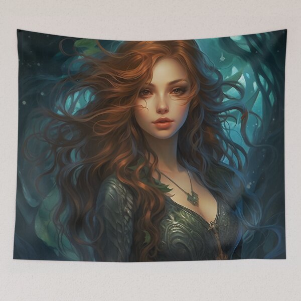 Item preview, Verdant Regalia: The Leaf Queen in Emerald Attire designed and sold by oanaunciuleanu.